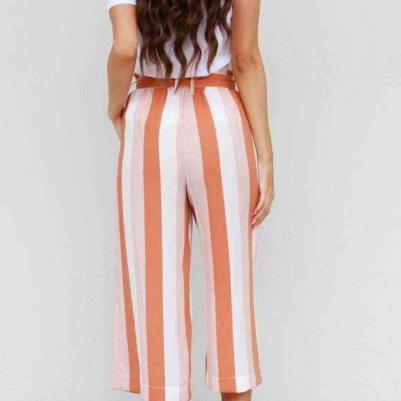 apricot striped pants - Picture 4 of 5